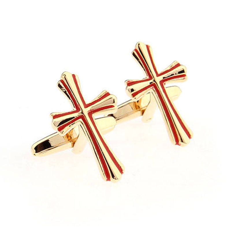 Festivals Wedding Reception Enamel Dropping Glue Cufflinks