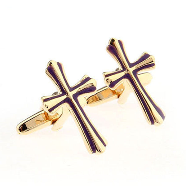 Festivals Wedding Reception Enamel Dropping Glue Cufflinks