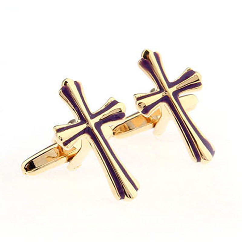 Festivals Wedding Reception Enamel Dropping Glue Cufflinks