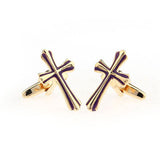 Festivals Wedding Reception Enamel Dropping Glue Cufflinks