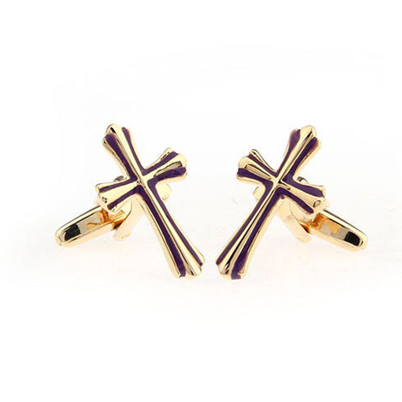 Festivals Wedding Reception Enamel Dropping Glue Cufflinks