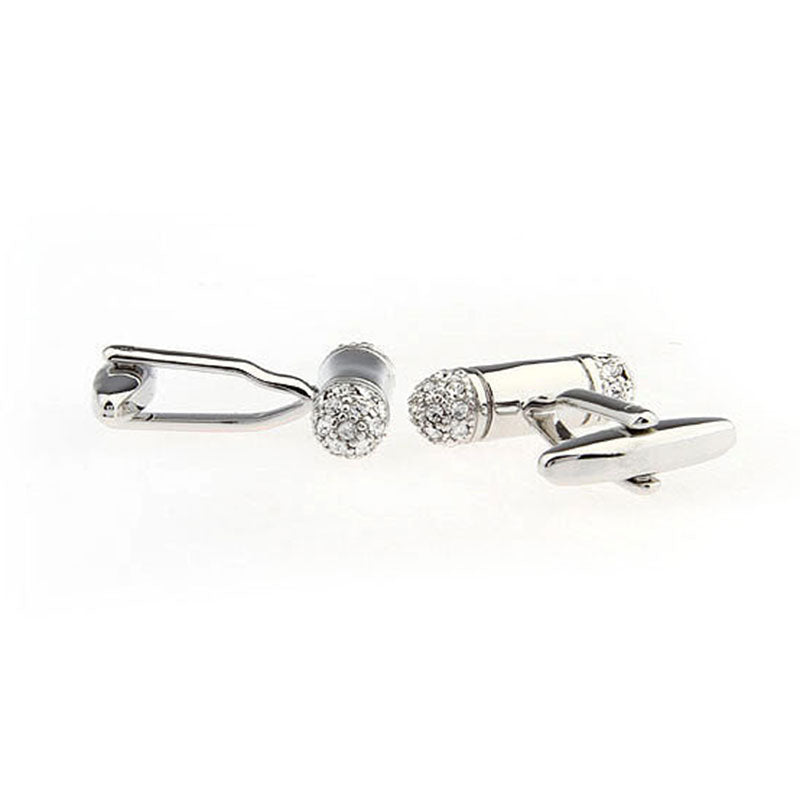 Crystal Zircon Cufflinks