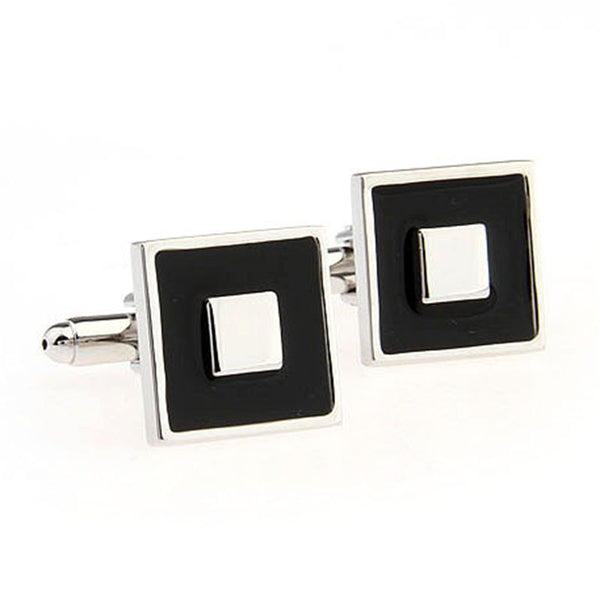 Enamel Dropping Glue Cufflinks
