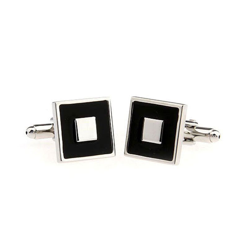 Enamel Dropping Glue Cufflinks