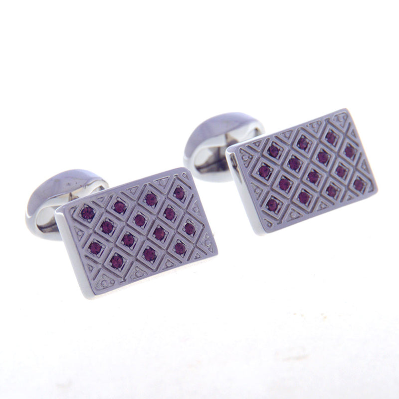 Crystal Zircon Cufflinks