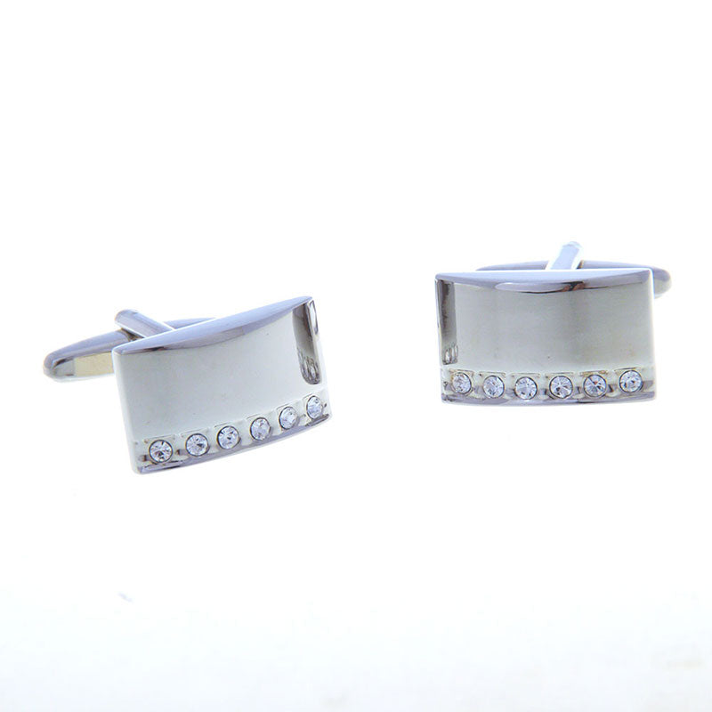 Crystal Zircon Cufflinks