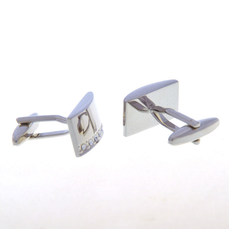 Crystal Zircon Cufflinks