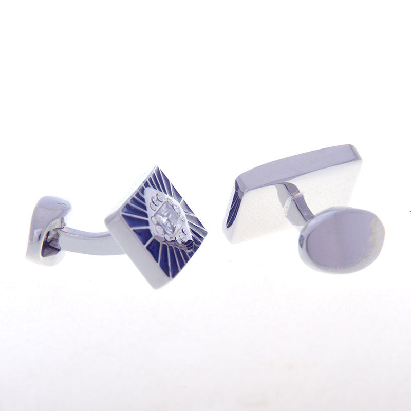 Crystal Zircon Cufflinks