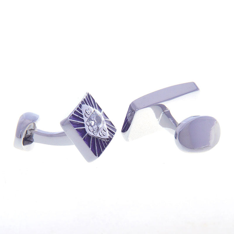 Crystal Zircon Cufflinks