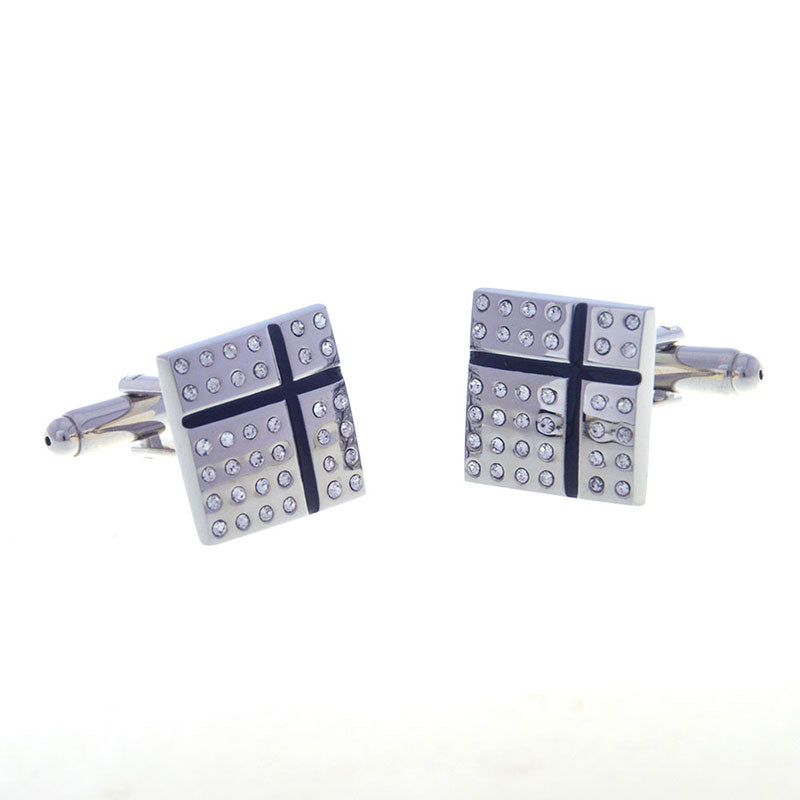 Crystal Zircon Cufflinks