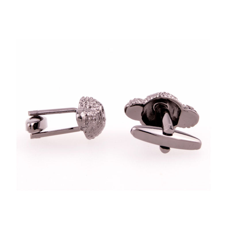 Interesting Skull Plain Colour Metal Cufflinks
