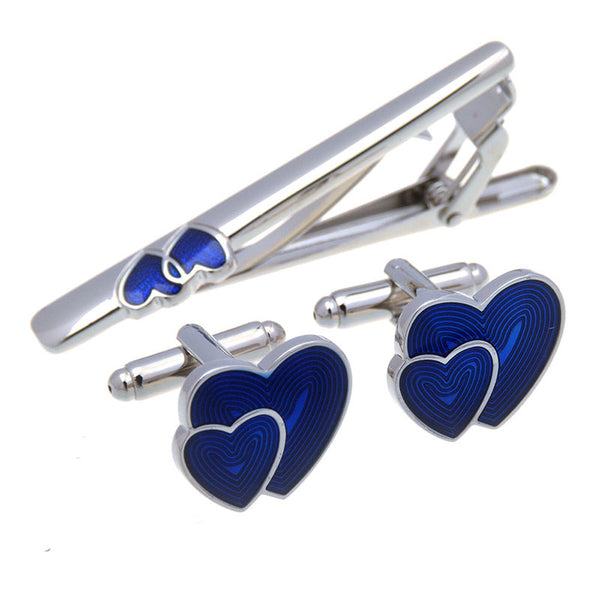 Festivals Wedding Reception Enamel Dropping Glue Cufflinks And Collar Set