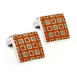 Enamel Dropping Glue Cufflinks