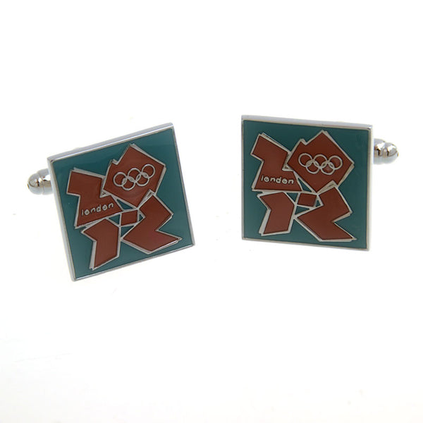 Enamel Dropping Glue Cufflinks