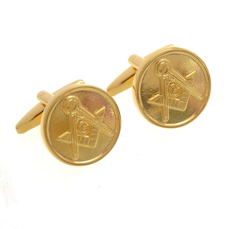 Car Logo Traffic Plain Colour Metal Cufflinks