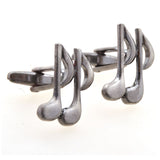 National Flag Music Plain Colour Metal Cufflinks