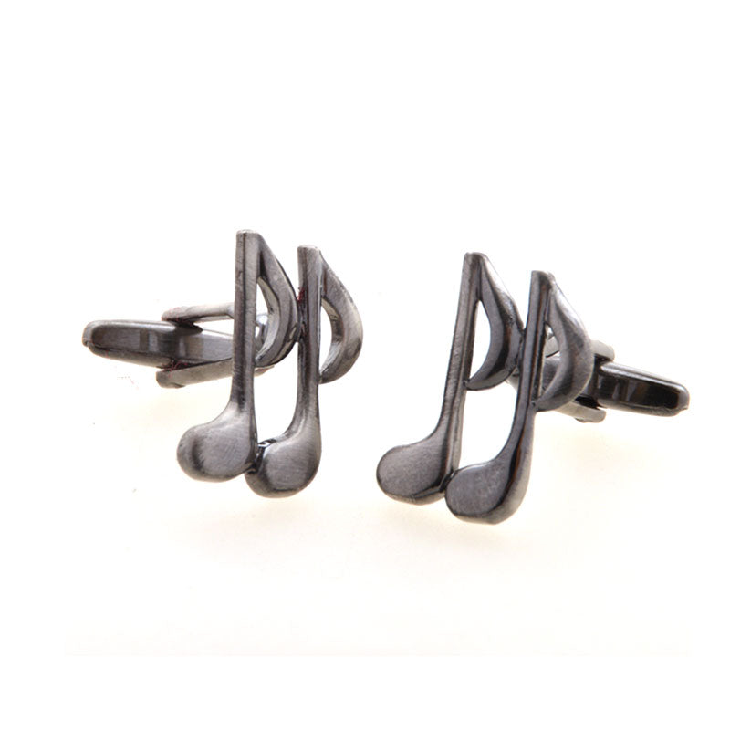 National Flag Music Plain Colour Metal Cufflinks