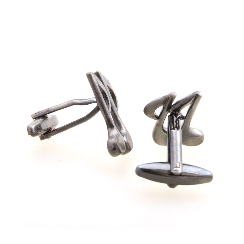 National Flag Music Plain Colour Metal Cufflinks