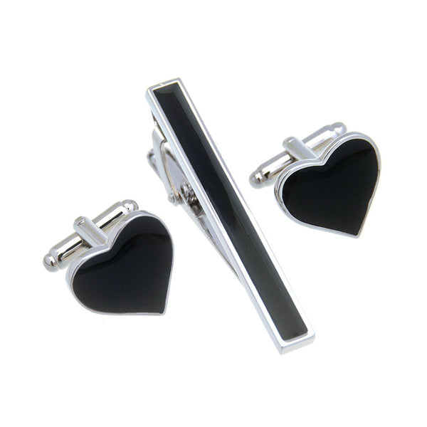 Festivals Wedding Reception Enamel Dropping Glue Cufflinks And Collar Set
