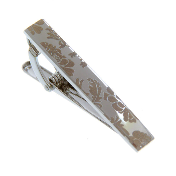 Laser Laser Chinese Knot Plain Colour Metal Tie Bars