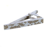 Laser Laser Chinese Knot Plain Colour Metal Tie Bars