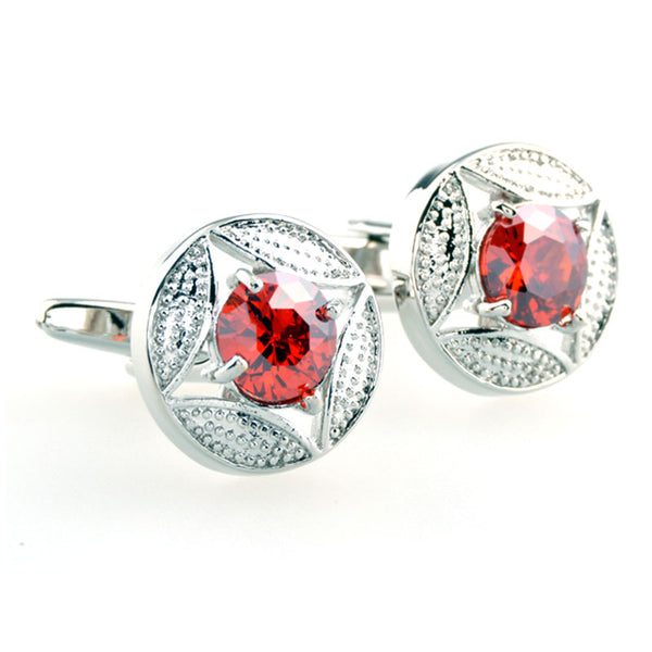 Crystal Zircon Cufflinks