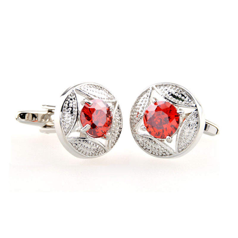 Crystal Zircon Cufflinks