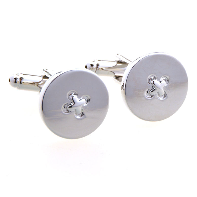 Plain Colour Metal Cufflinks