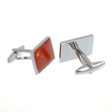 Enamel Dropping Glue Cufflinks