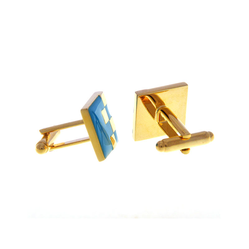 Enamel Dropping Glue Cufflinks