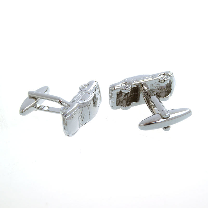 Car Logo Traffic Plain Colour Metal Cufflinks