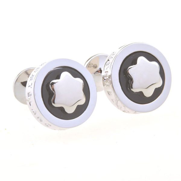 Enamel Dropping Glue Cufflinks