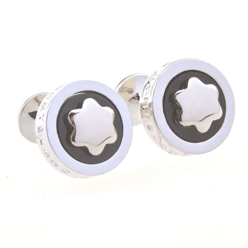 Enamel Dropping Glue Cufflinks