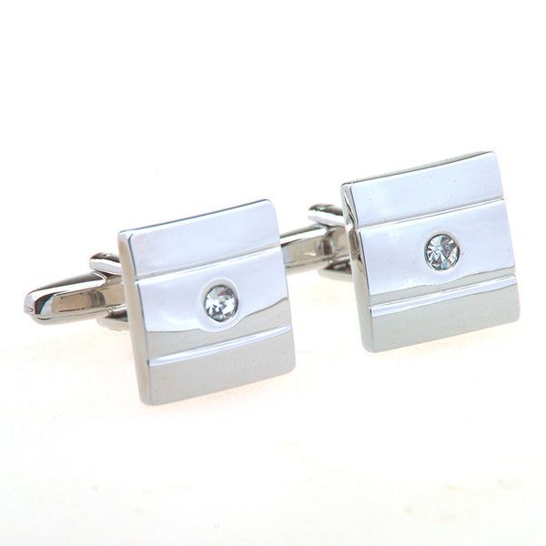 Crystal Zircon Cufflinks