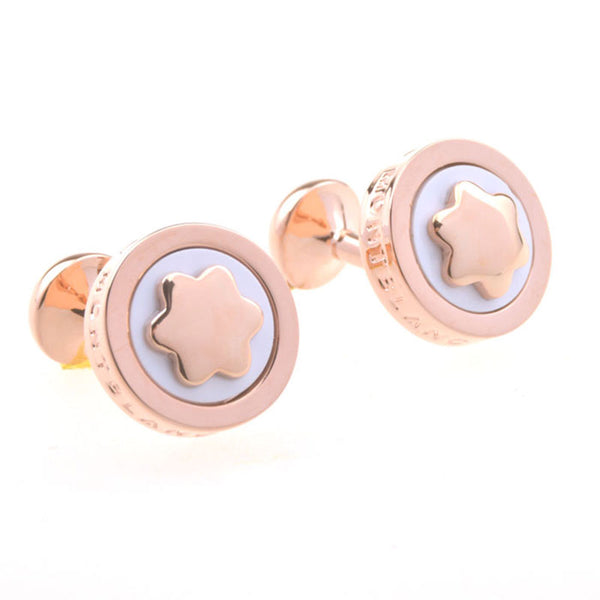 Enamel Dropping Glue Cufflinks