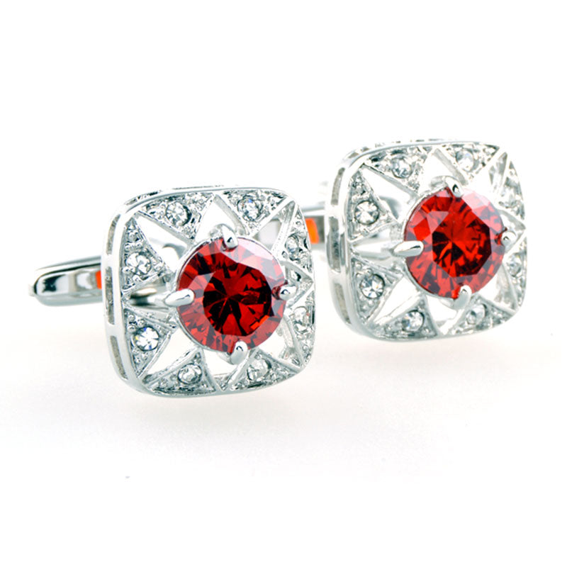 Crystal Zircon Cufflinks
