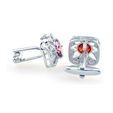 Crystal Zircon Cufflinks