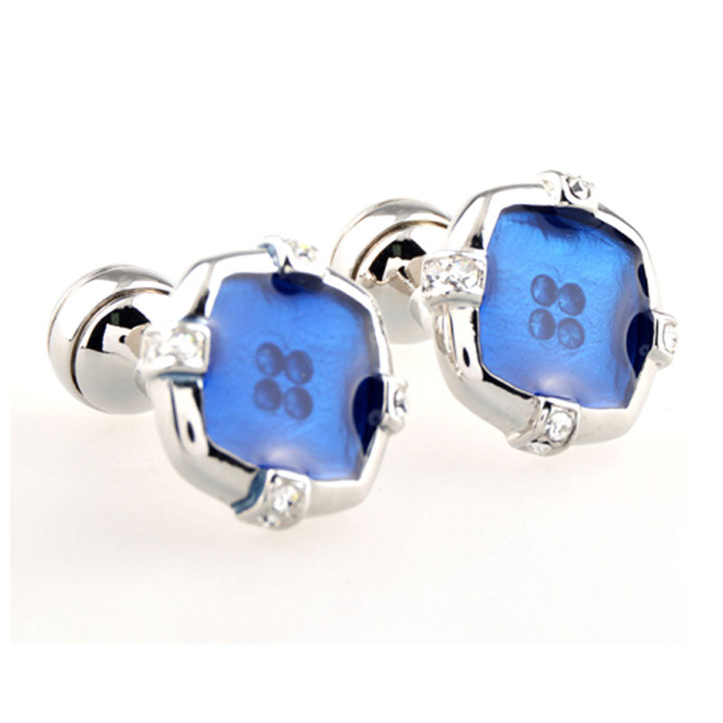 Enamel Dropping Glue Cufflinks