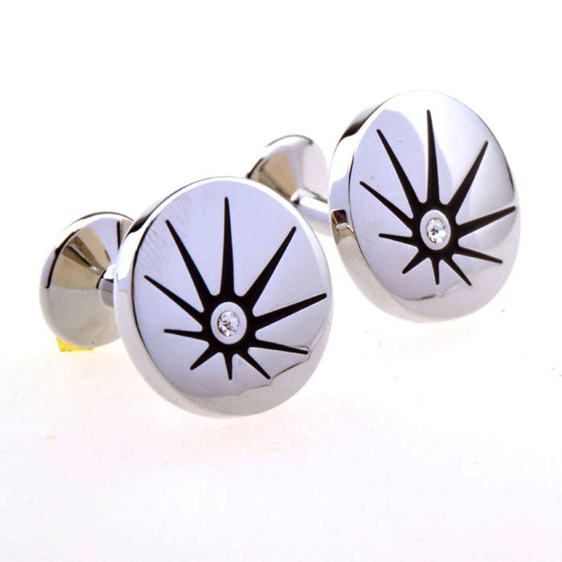 Enamel Dropping Glue Cufflinks