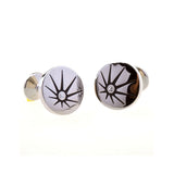 Enamel Dropping Glue Cufflinks
