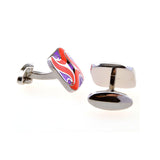 Enamel Dropping Glue Cufflinks