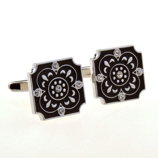 Enamel Dropping Glue Cufflinks