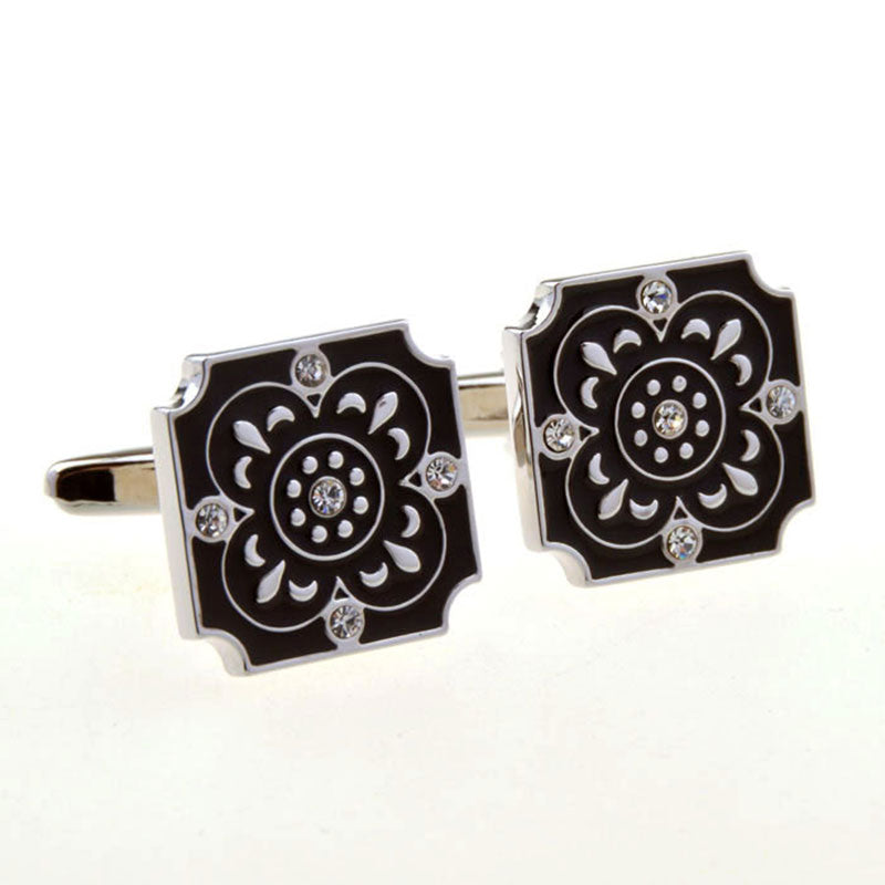 Enamel Dropping Glue Cufflinks