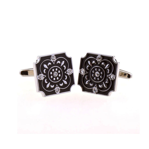 Enamel Dropping Glue Cufflinks