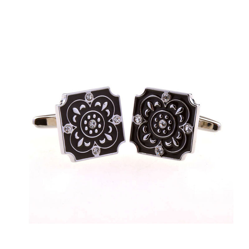 Enamel Dropping Glue Cufflinks