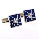 Crystal Zircon Cufflinks