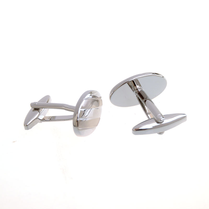 Plain Colour Metal Cufflinks