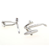 Interesting Skull Plain Colour Metal Cufflinks