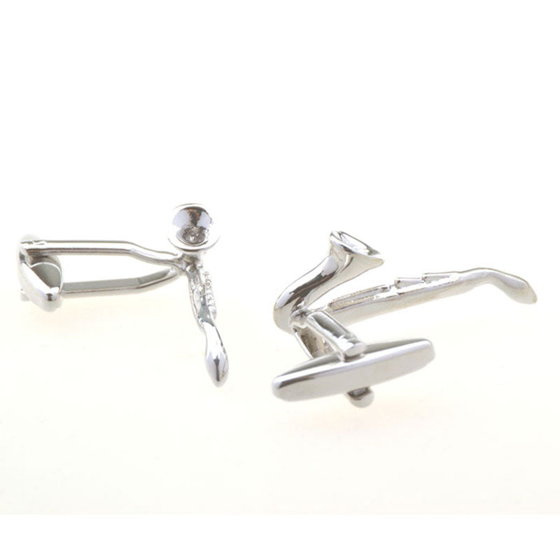 Interesting Skull Plain Colour Metal Cufflinks