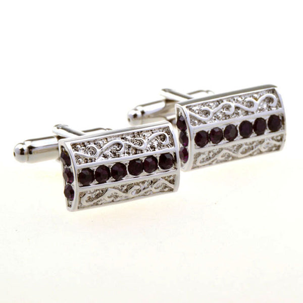 Crystal Zircon Cufflinks